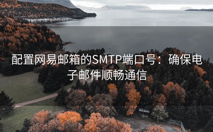 配置网易邮箱的SMTP端口号：确保电子邮件顺畅通信