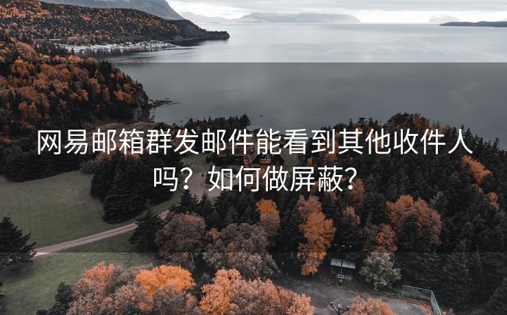 网易邮箱群发邮件能看到其他收件人吗？如何做屏蔽？